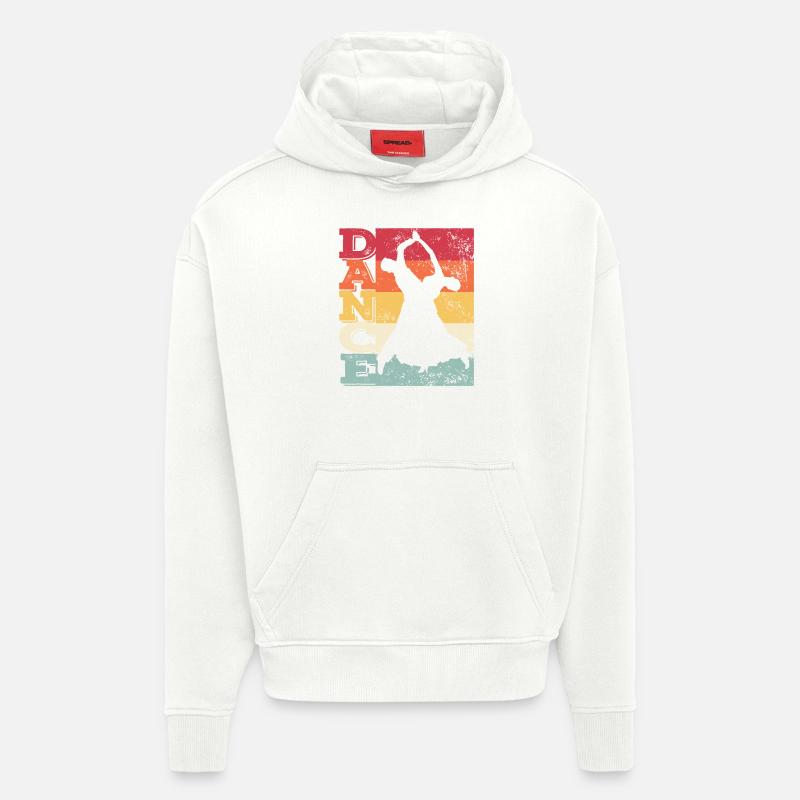 Danse de salon Valse viennoise - Sweat à capuche bio épais oversize fabriqué en UE - OFF WHITE