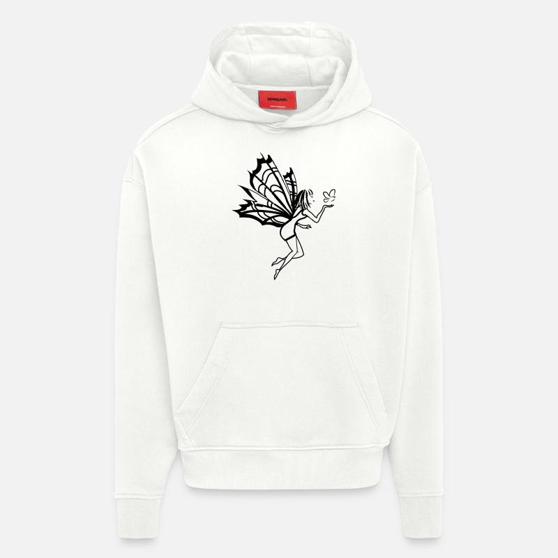 Fairy bird - Hoodie- made by SPREAD - OFF WHITE