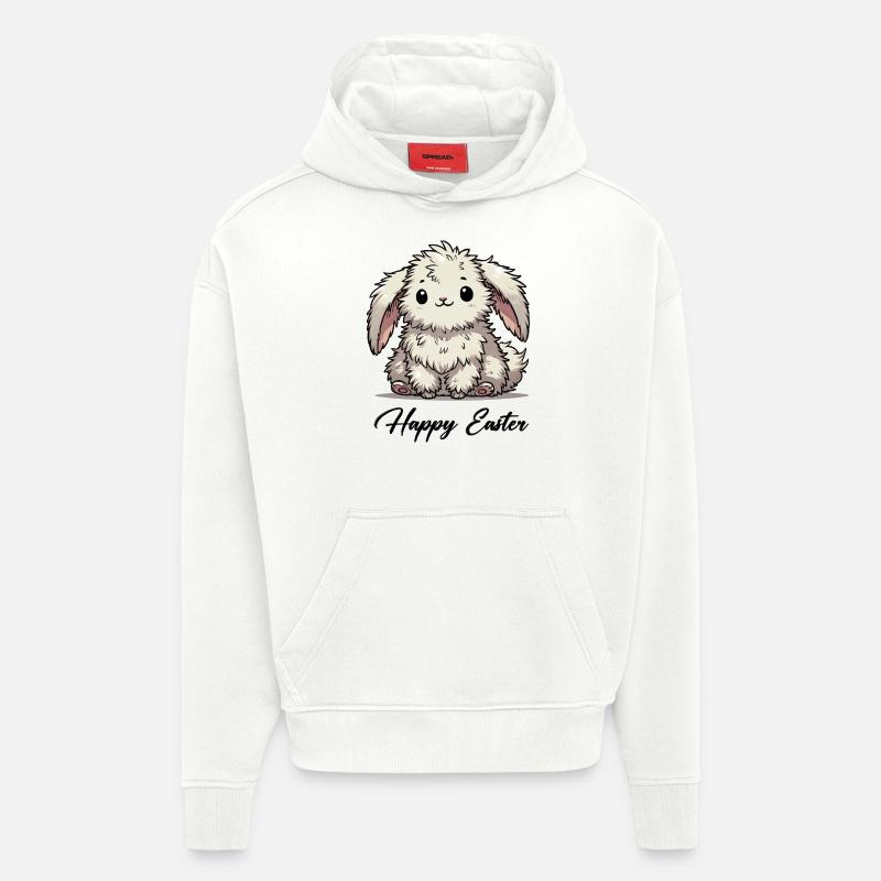 hase comic tier - Hoodie- made by SPREAD  - OFF WHITE