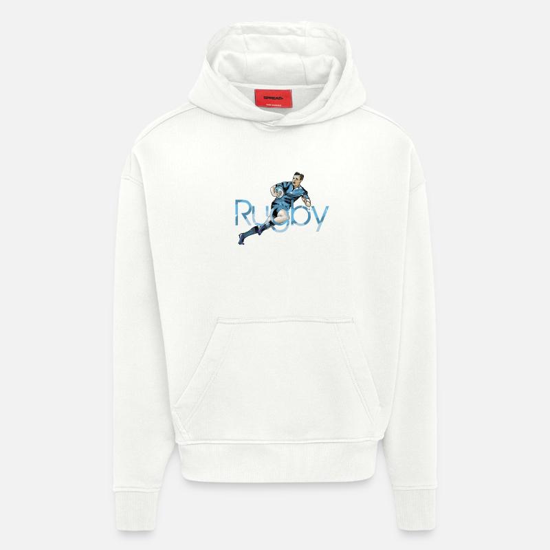 Rugby - Hoodie- made by SPREAD  - OFF WHITE