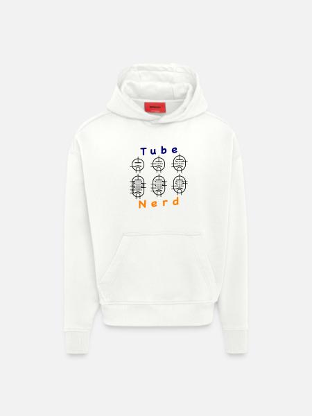 Vacuum Tube Nerd - Hoodie- made by SPREAD  - OFF WHITE