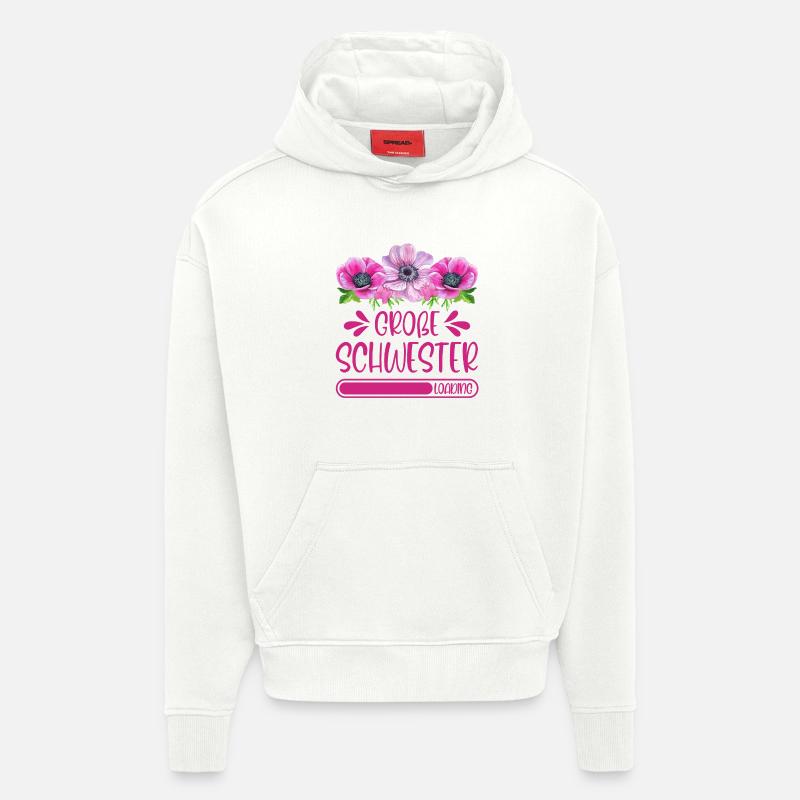 Große Schwester Loading - Hoodie- made by SPREAD  - OFF WHITE