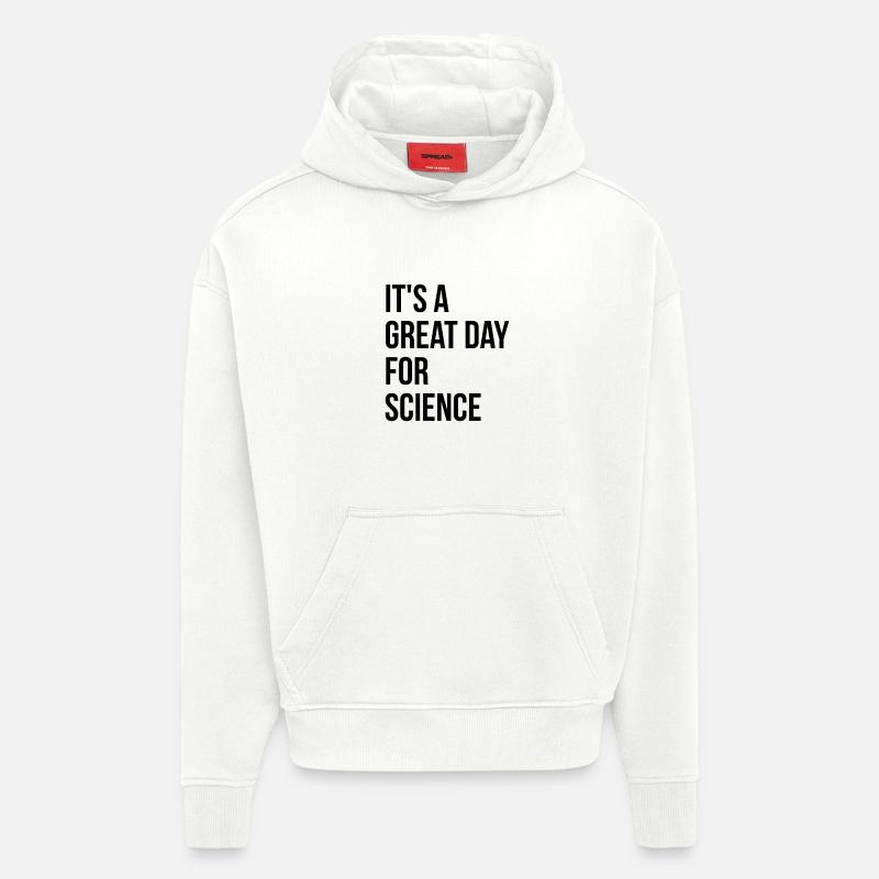 science - Sweat à capuche bio épais oversize fabriqué en UE - OFF WHITE