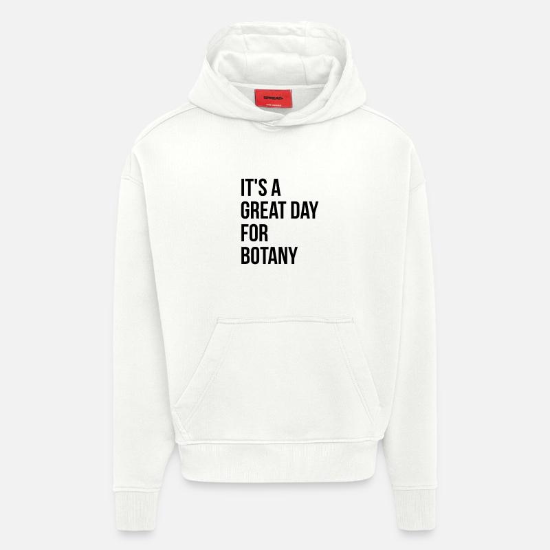 botanique - Sweat à capuche bio épais oversize fabriqué en UE - OFF WHITE