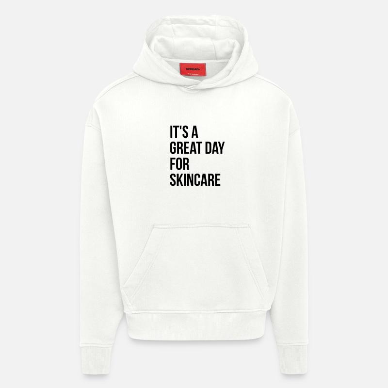 Soins de la peau - Sweat à capuche bio épais oversize fabriqué en UE - OFF WHITE