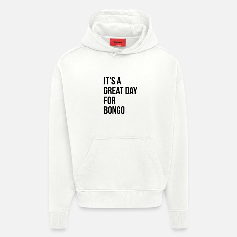 Bongo - Sweat à capuche bio épais oversize fabriqué en UE - OFF WHITE