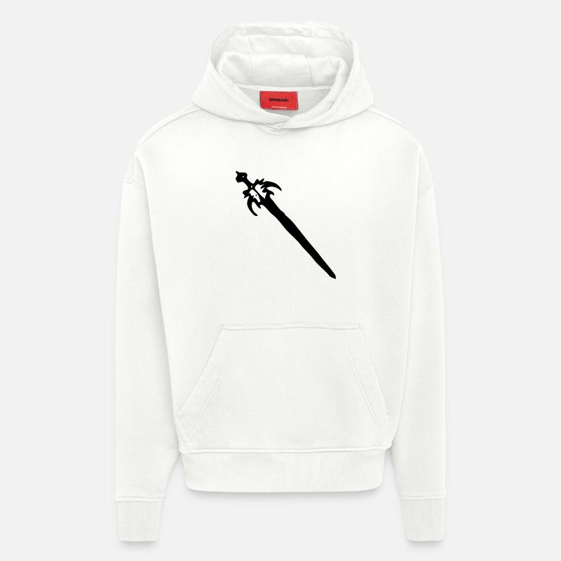 Épée - Sweat à capuche bio épais oversize fabriqué en UE - OFF WHITE