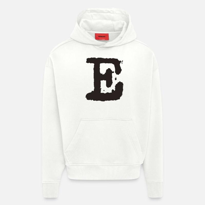 E - Sweat à capuche bio épais oversize fabriqué en UE - OFF WHITE