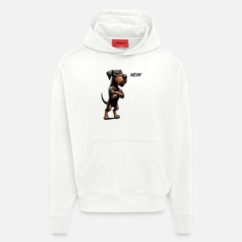 Nein Deutsch Drahthaar Deutsch-Drahthaar Besitzer - Hoodie- made by SPREAD  - OFF WHITE
