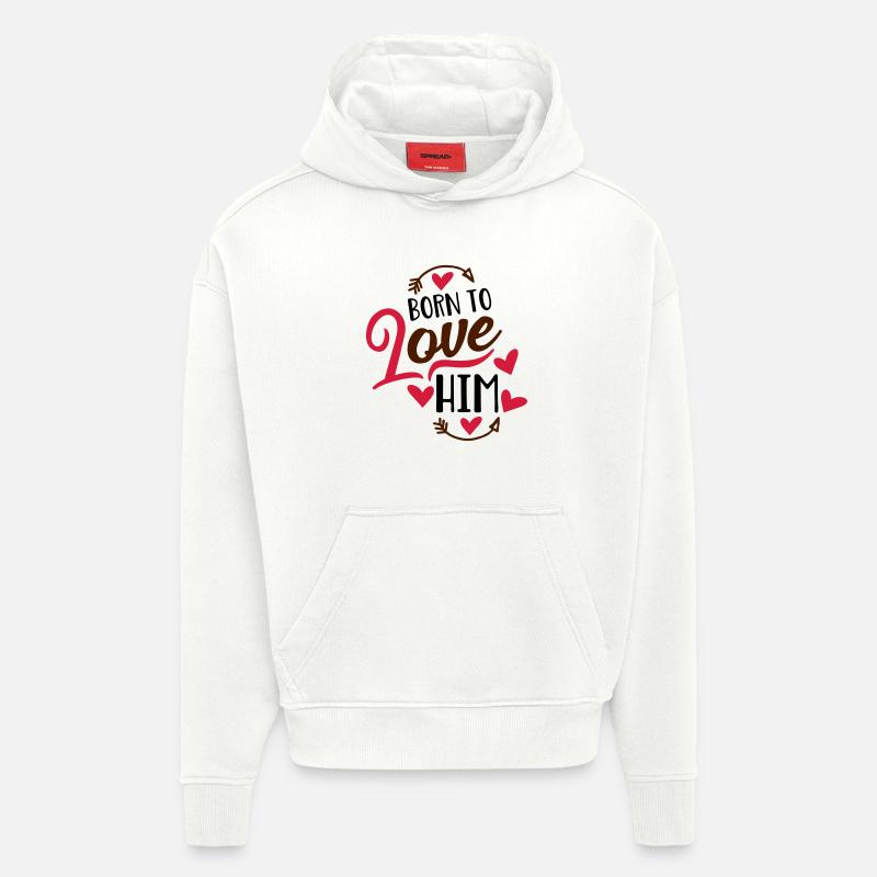 Liebe - Hoodie- made by SPREAD - OFF WHITE