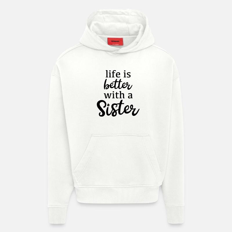 Schwester - Hoodie- made by SPREAD - OFF WHITE