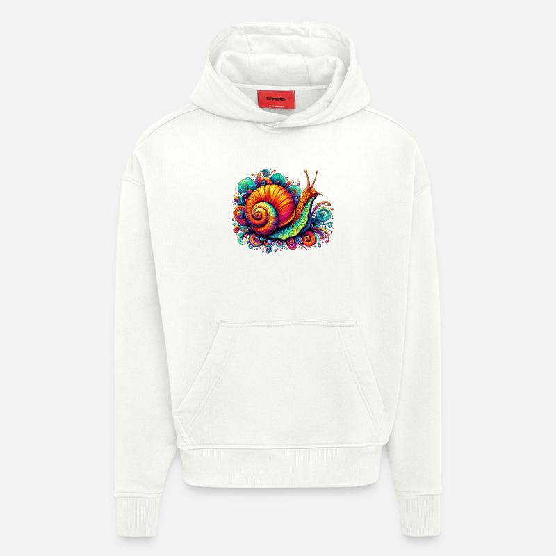 Snail - Hoodie- made by SPREAD - OFF WHITE
