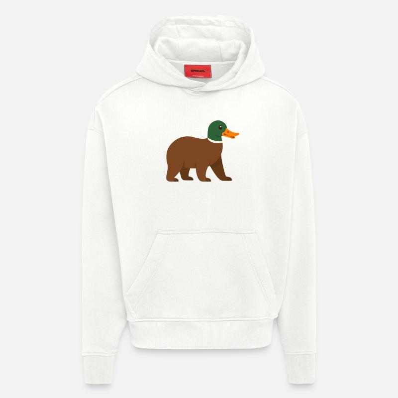 Die Bärente - sie hat einen Schnabel! - Hoodie- made by SPREAD  - OFF WHITE