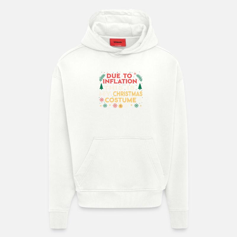 Wegen der Inflation mein Weihnachtskostüm - Hoodie- made by SPREAD  - OFF WHITE