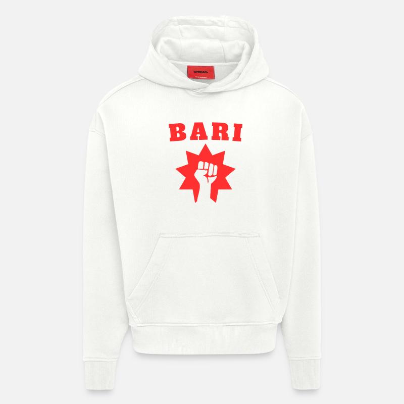 Bari - Sweat à capuche bio épais oversize fabriqué en UE - OFF WHITE