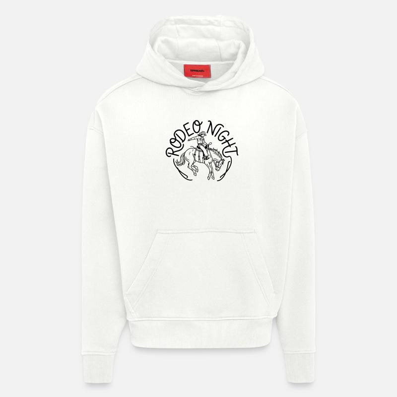 Rodeo - Sweat à capuche bio épais oversize fabriqué en UE - OFF WHITE