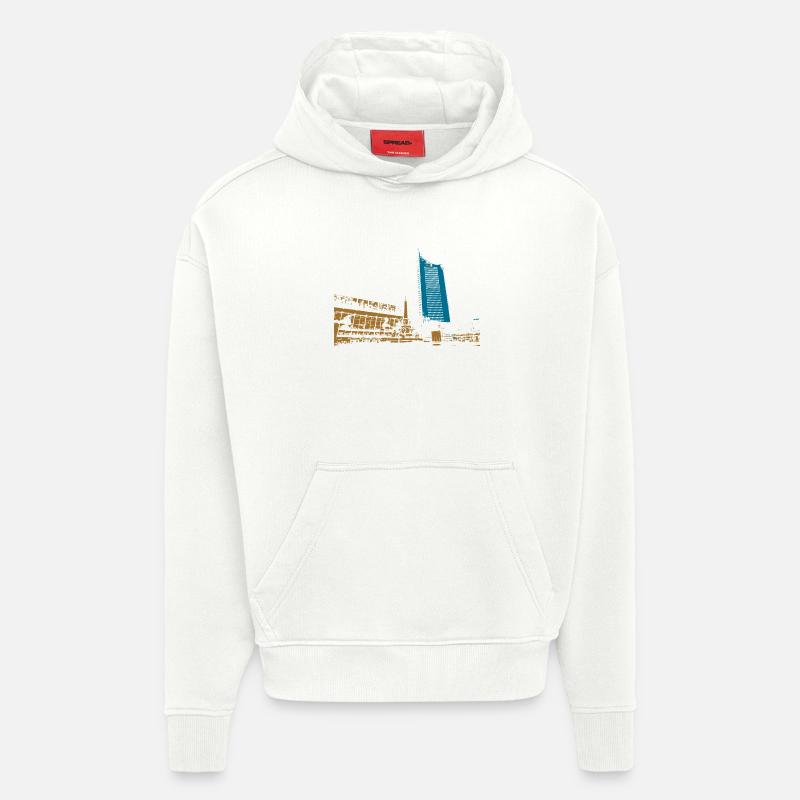 Leipzig Gewandhaus Uni Riese Geschenkidee - Hoodie- made by SPREAD  - OFF WHITE