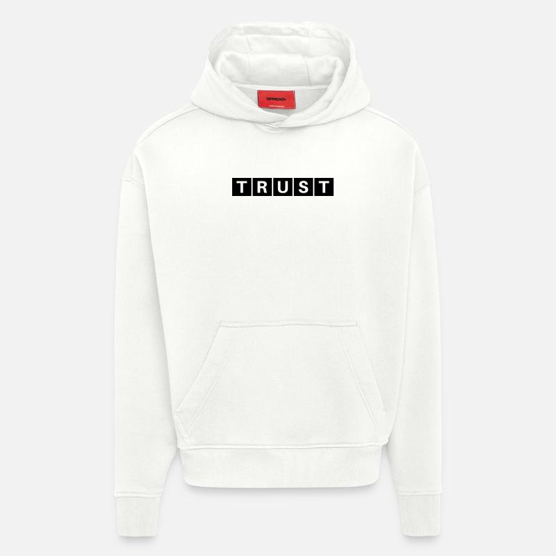 TRUST BLACK BASE KOLLEKTION - Hoodie- made by SPREAD  - OFF WHITE