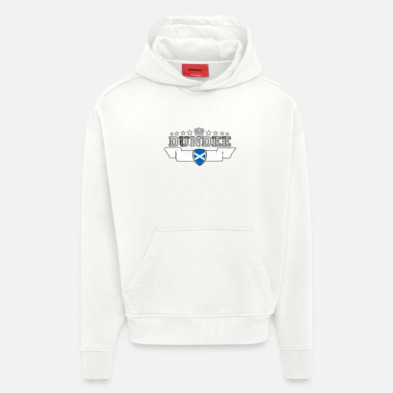 Dundee - Sweat à capuche bio épais oversize fabriqué en UE - OFF WHITE