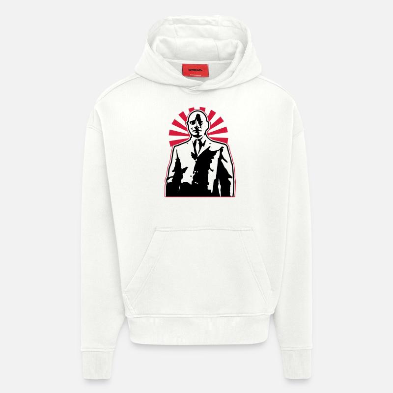 fantomas - Sweat à capuche bio épais oversize fabriqué en UE - OFF WHITE