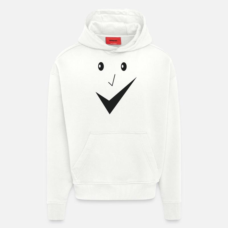 Feines Lächeln - Feines Gesicht E03. - Hoodie- made by SPREAD  - OFF WHITE
