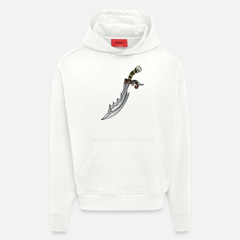 Dolchmesser 90 W - Hoodie- made by SPREAD  - OFF WHITE