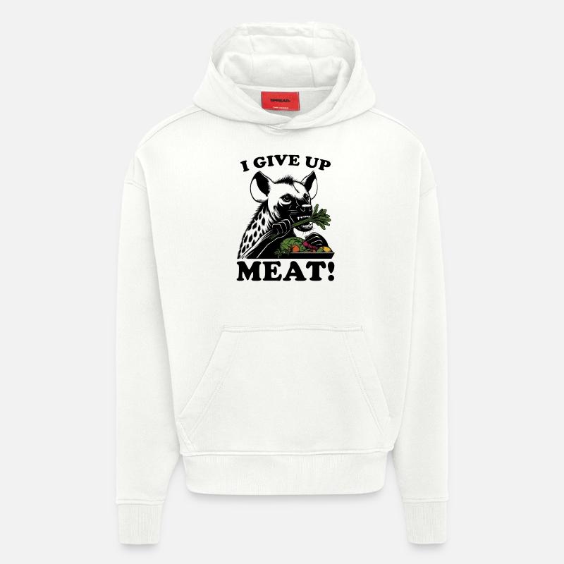 Vegetarische Hyäne - Hoodie- made by SPREAD  - OFF WHITE