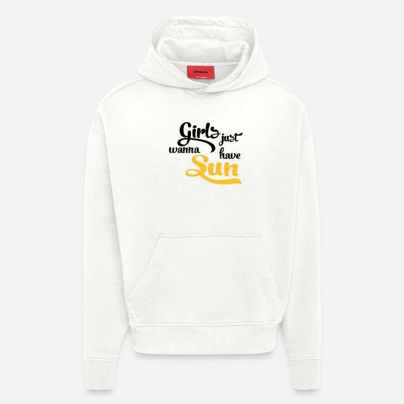 sun - Hoodie- made by SPREAD - OFF WHITE