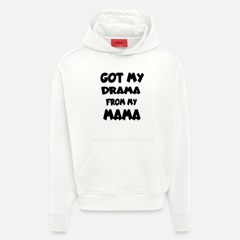 Drama der Mutter. Kinderhumor * - Hoodie- made by SPREAD  - OFF WHITE