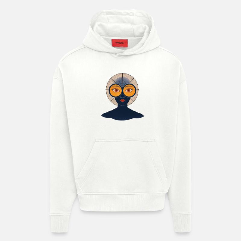 BEFREIE DEINEN GEIST #2 – nette Leute - Hoodie- made by SPREAD - OFF WHITE
