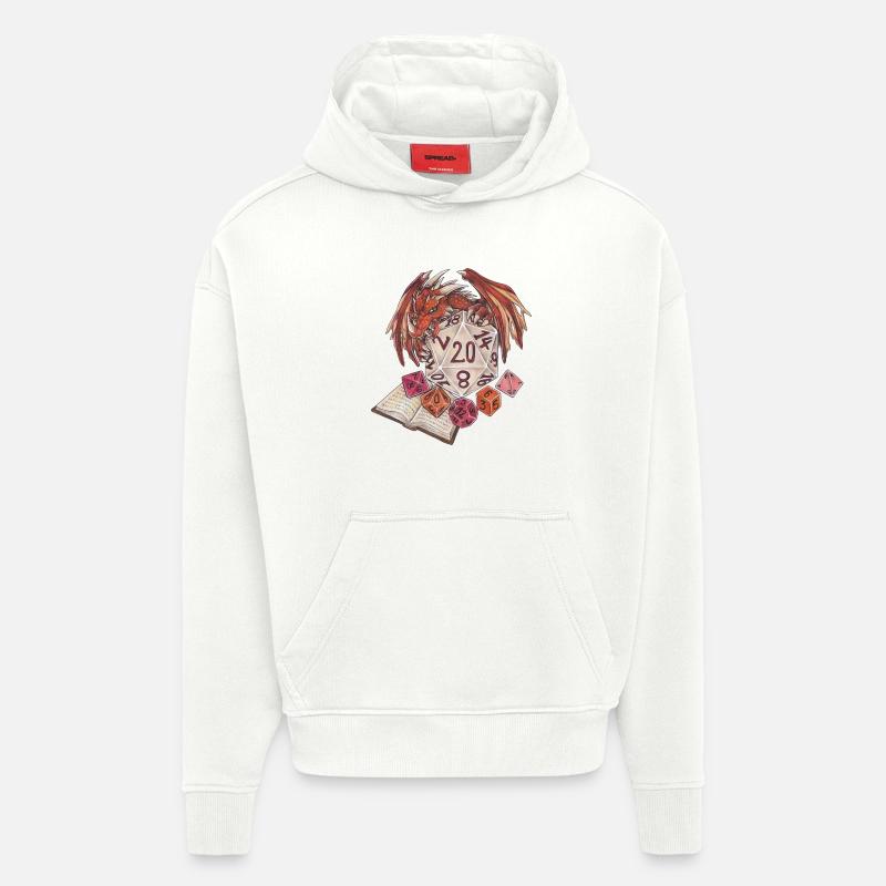 Rollenspiel Tabletop D20 Würfel Game Master - Hoodie- made by SPREAD  - OFF WHITE