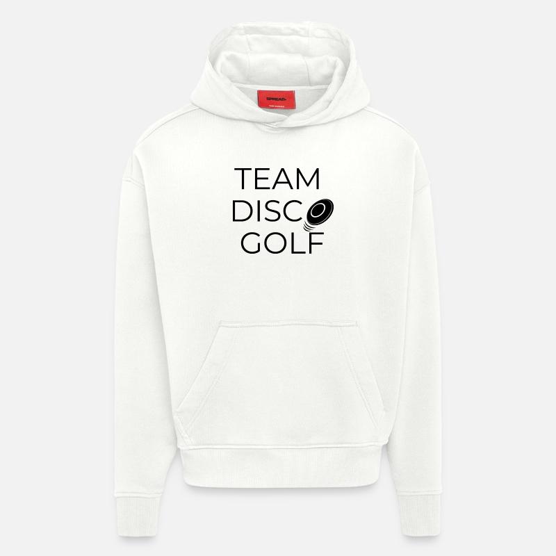 Team Disco Golf - Design mit Scheibe - Hoodie- made by SPREAD  - OFF WHITE