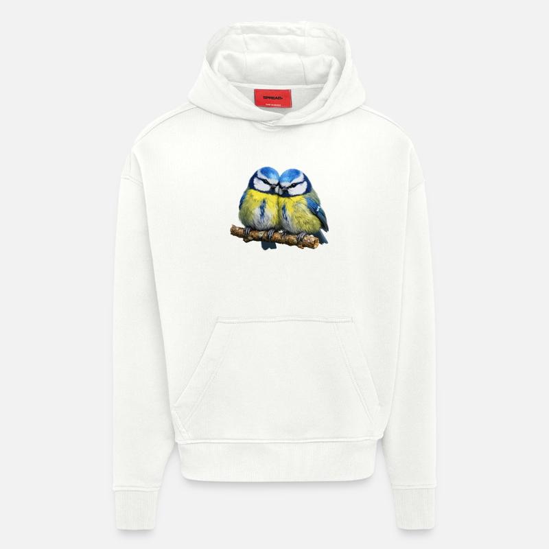 Zwei Blaue - Hoodie- made by SPREAD  - OFF WHITE