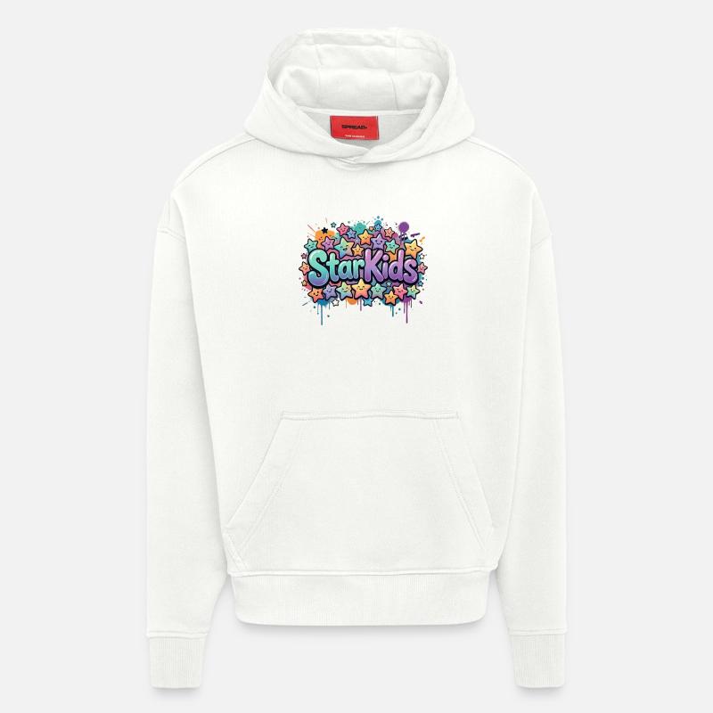 StarKids - Sweat à capuche bio épais oversize fabriqué en UE - OFF WHITE