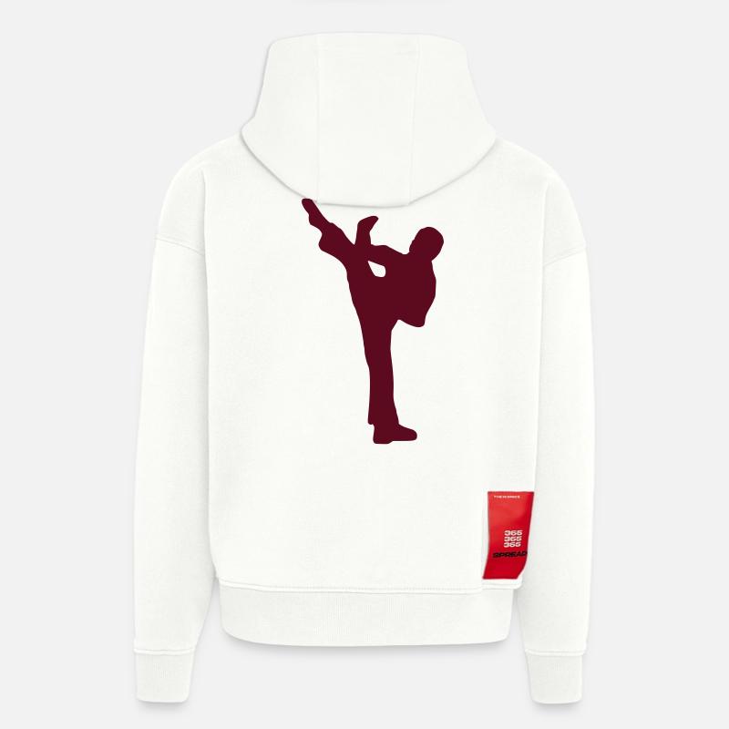 Fight - Kampf - Karate - Hoodie- made by SPREAD  - OFF WHITE