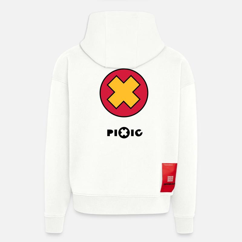 Axolotl - Sweat à capuche bio épais oversize fabriqué en UE - OFF WHITE