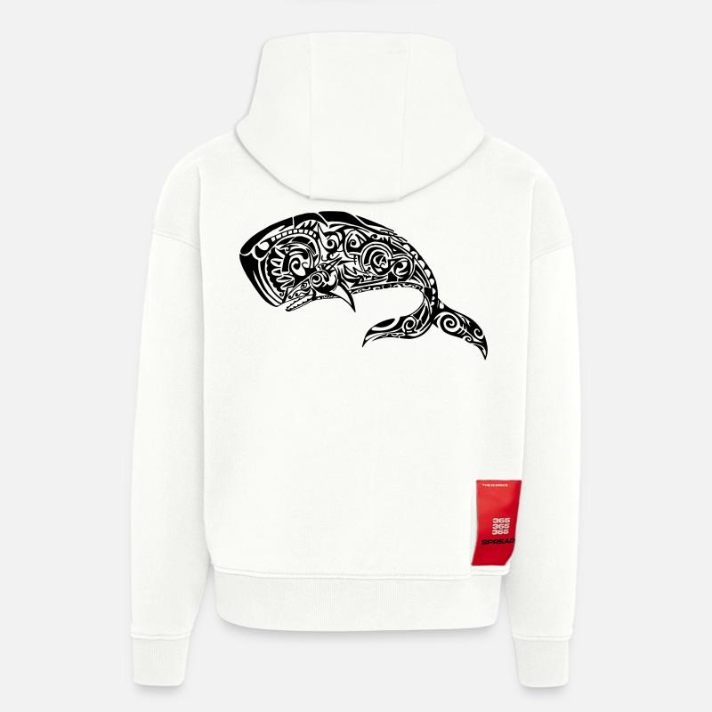 Cher Moby - Sweat à capuche bio épais oversize fabriqué en UE - OFF WHITE