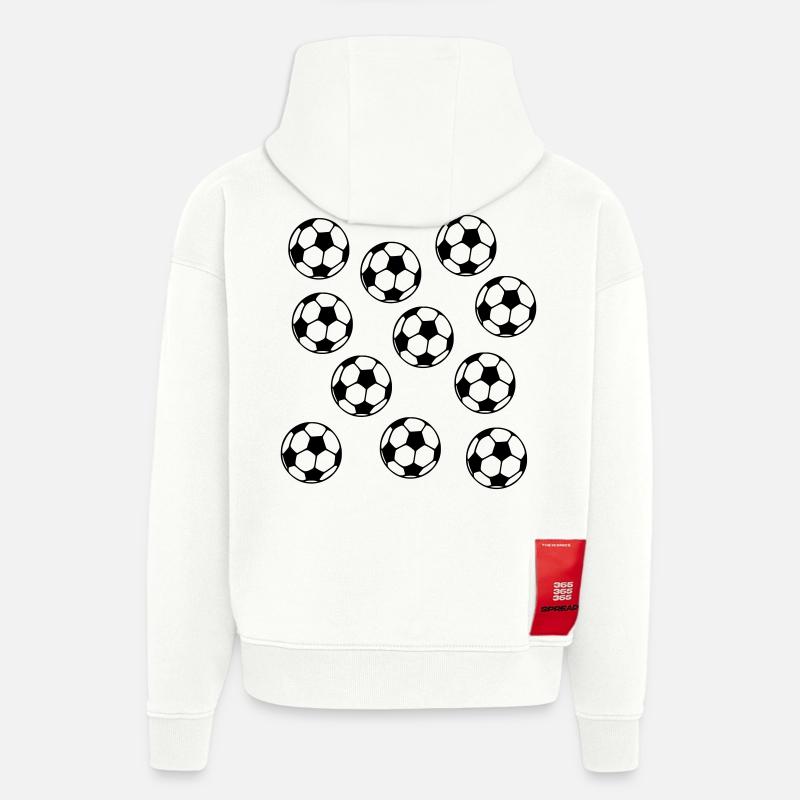 Soccer - Hoodie- made by SPREAD  - OFF WHITE