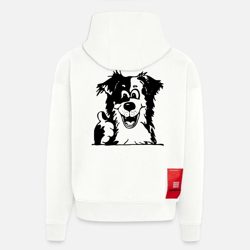 Comic - Tous Aussie! - Sweat à capuche bio épais oversize fabriqué en UE - OFF WHITE