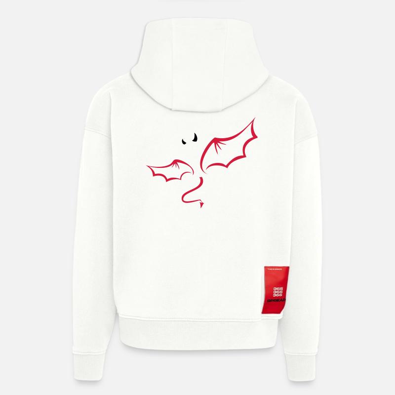 Teufel - Hoodie- made by SPREAD - OFF WHITE