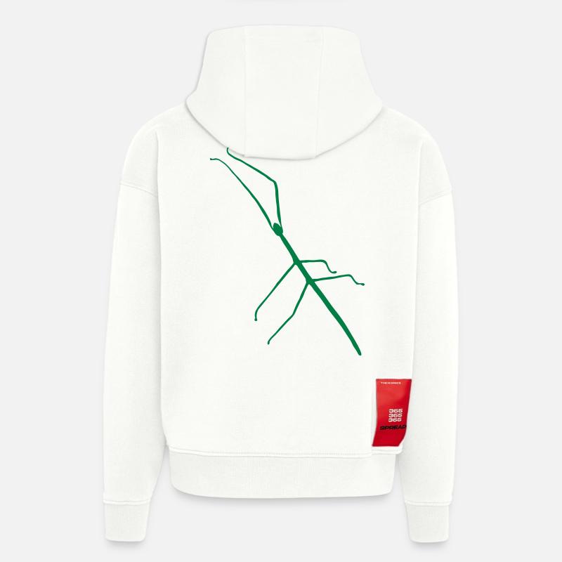 Stick_ Insekt_s1 - Hoodie- made by SPREAD  - OFF WHITE