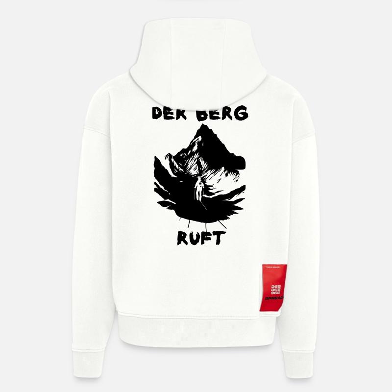 Der Berg ruft - Hoodie- made by SPREAD  - OFF WHITE