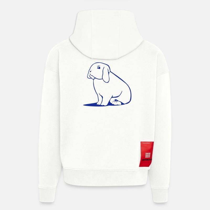 Zwergwidder - Hase - Widder - Hoodie- made by SPREAD  - OFF WHITE
