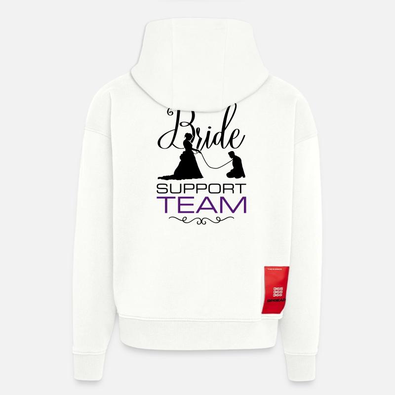 Braut Support Team Hochzeit - Hoodie- made by SPREAD  - OFF WHITE