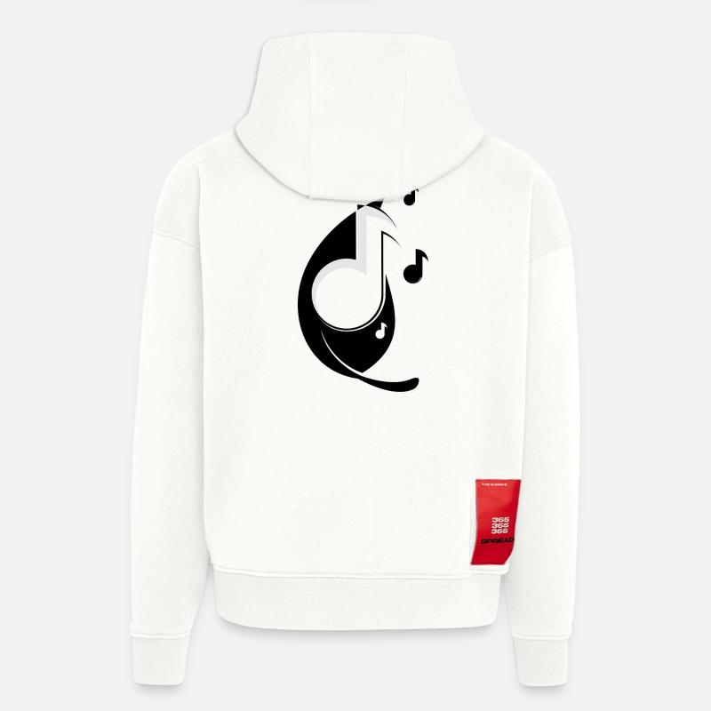 Partition - Sweat à capuche bio épais oversize fabriqué en UE - OFF WHITE