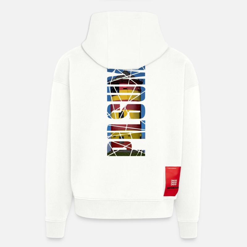 Leuchtturm Pilsum - Geschenk - Hoodie- made by SPREAD  - OFF WHITE