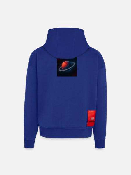 Red PlanetBlue mit Ringen - Hoodie- made by SPREAD - OFF WHITE