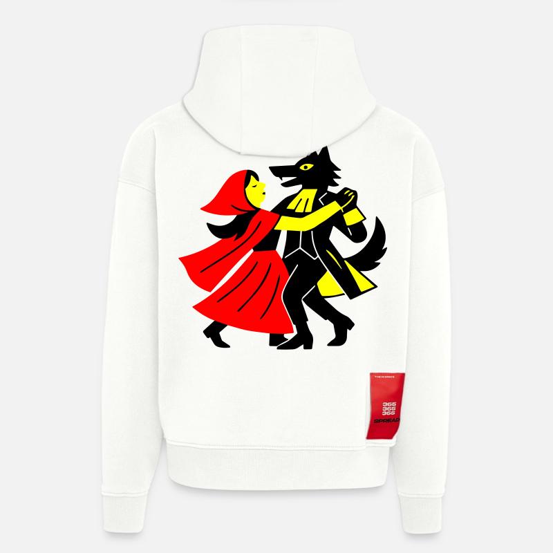 Walzer mit dem Wolf - Hoodie- made by SPREAD  - OFF WHITE