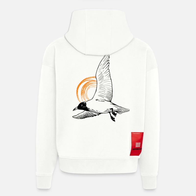 Tshirt Möwe - Liebe zu Meer - Hoodie- made by SPREAD  - OFF WHITE