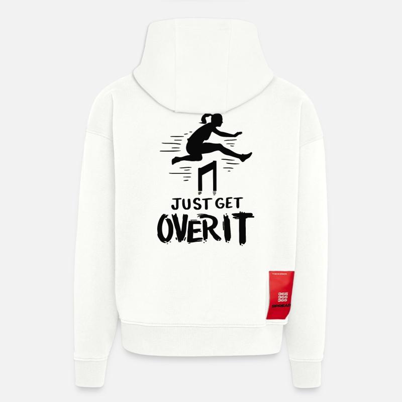Athlétisme Course d’obstacles Sport - Sweat à capuche bio épais oversize fabriqué en UE - OFF WHITE